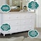 International Concepts Solid Wood Bedroom Dresser with 6 Drawers, White BD08-8006 - alternate 8